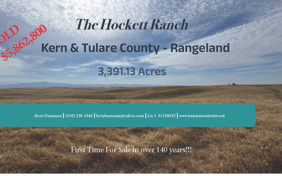 3,391+/- Acre Ranch in in Kern & Tulare Counties