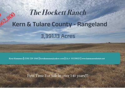 3,391+/- Acre Ranch in in Kern & Tulare Counties
